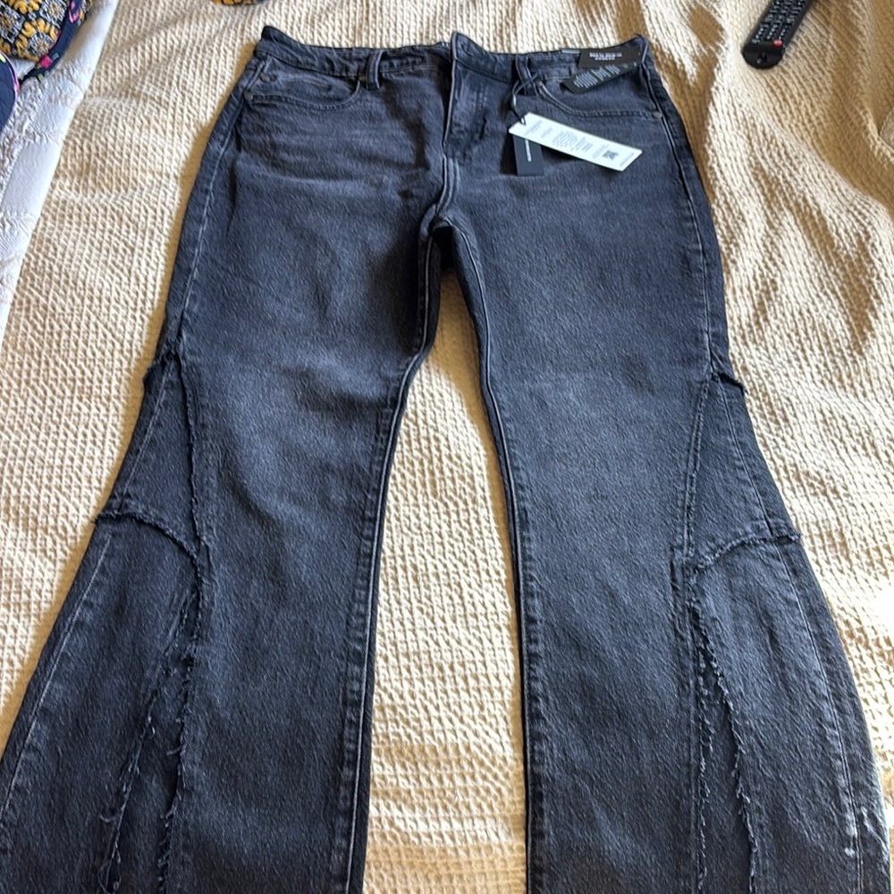 Liverpool Black Flare Wide Leg Jeans